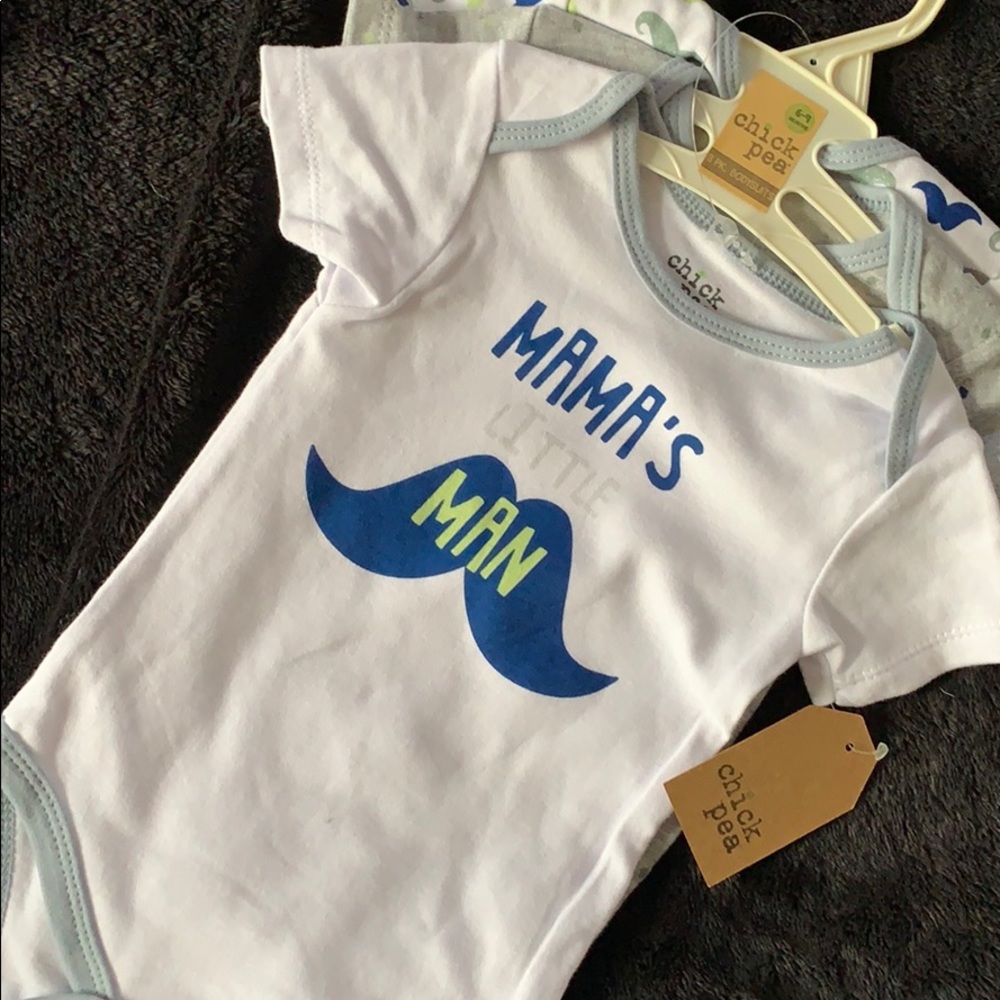 Chick Pea 3 pack 💯% Cotton Bodysuits